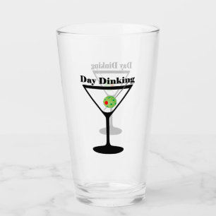 Pickleball Day Dinking Martini Pickleball Olive Glass
