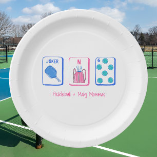 Pickleball Days & Mahjong Nights Party  Paper Plates