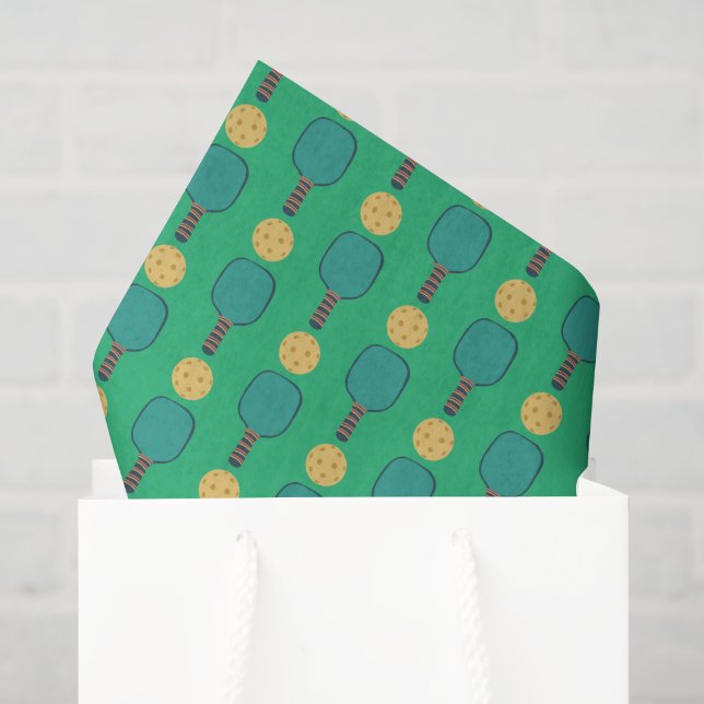 Pickleball Decoupage Paper, Paddle Sport Tissue Paper (Gift Bag)