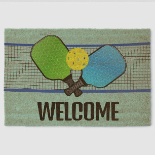Pickleball Design Coir Door Mat
