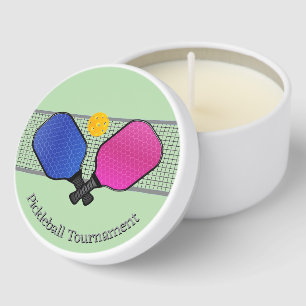 Pickleball Design Mini Candle Favors