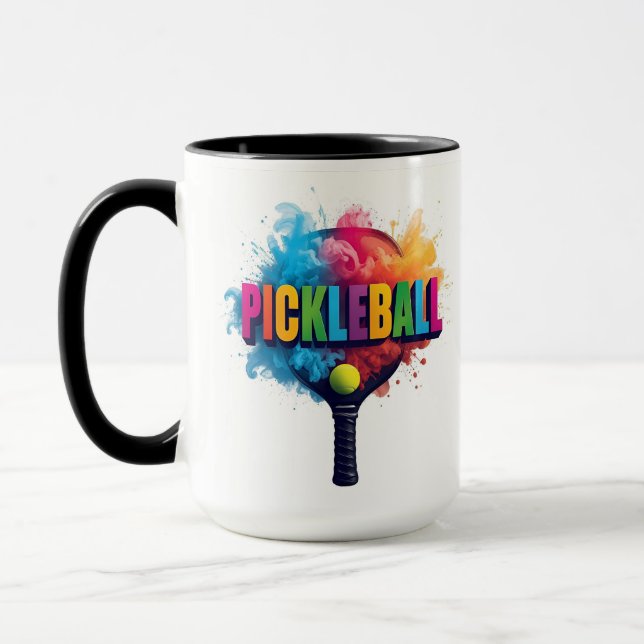 Pickleball design was created for this cup. mug (Left)