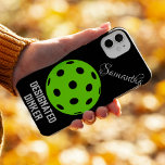 Pickleball Designated Dinker | Funny Pickleball  Samsung Galaxy S22 Case<br><div class="desc">Pickleball Designated Dinker | Funny Pickleball on fine black glitter background Samsung Galaxy S22 Case. Easy to customize the name to your own or to that pickleball enthusiast in your life. Get ready to show off your love for pickleball (and your sense of humor) with this funny Pickleball saying Phone...</div>