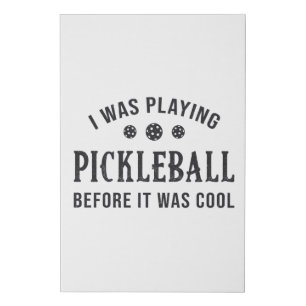 Pickleball Dink I Was Playing Pickleball Gift Faux Canvas Print