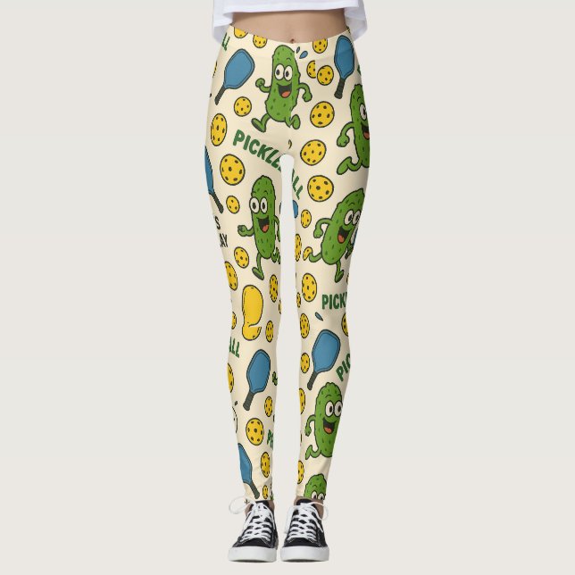 PICKLEBALL DINK LET'S PLAY LEGGINGS (Front)