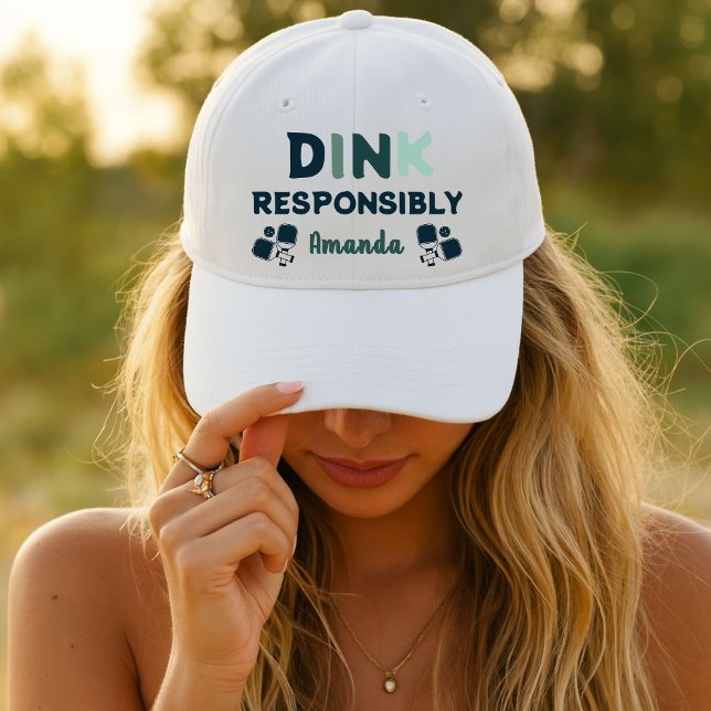 Pickleball Dink Responsibly Funny Women's Hat (Creator Uploaded)
