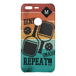 Pickleball Dink Smash Repeat Retro Personalized Uncommon Google Pixel Case