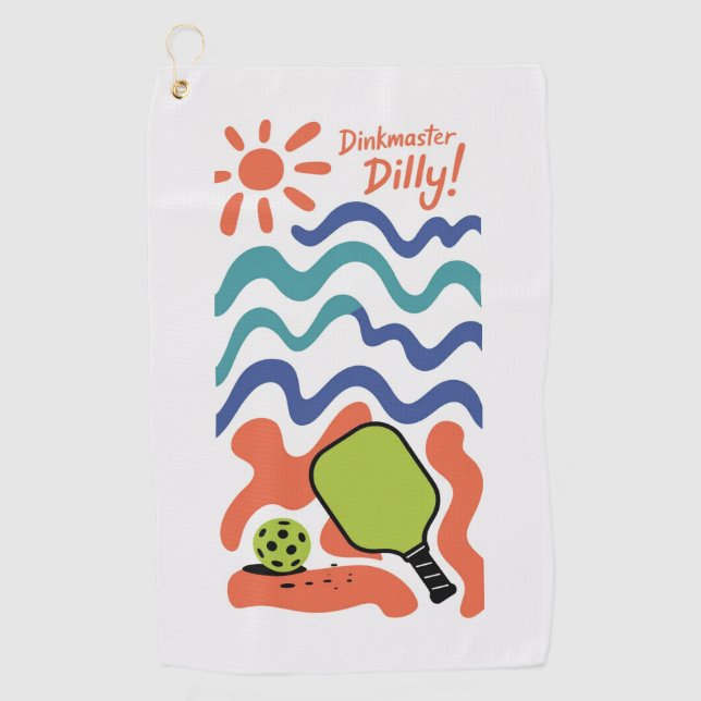Pickleball Dinkmaster Dilly! Vacation Resort Towel (Front)