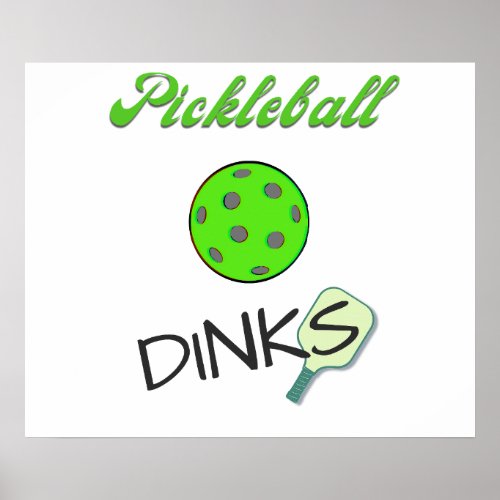 Pickleball Dinks Design for poster or wall art