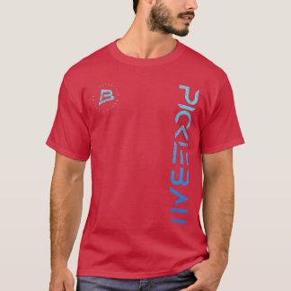 Pickleball Distressed Blue Gradient Casual Design  T-Shirt