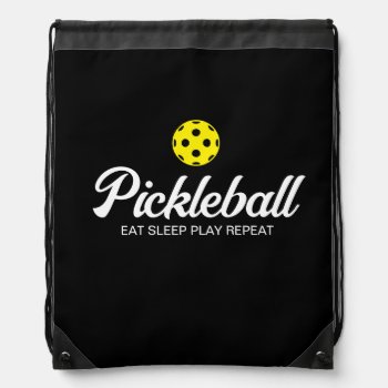 Pickleball Drawstring Bag Gift For Player And Fan by imagewear at Zazzle