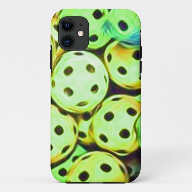 Pickleball Dream Yellow and Green Balls Case-Mate iPhone Case (Back)