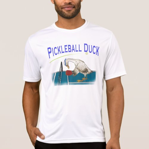 Pickleball Duck performance t_shirt