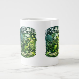 Pickleball Eagle Vintage Retro Shirt – Brave & Fea Giant Coffee Mug
