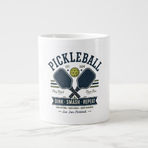 Pickleball Eagle Vintage Retro Shirt – Brave & Fea Giant Coffee Mug