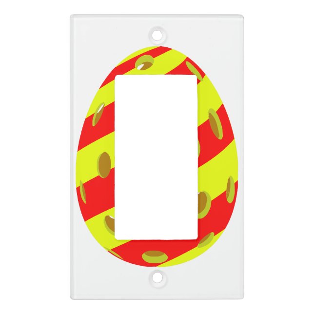 Pickleball Easter Egg Light Switch Cover (Front)