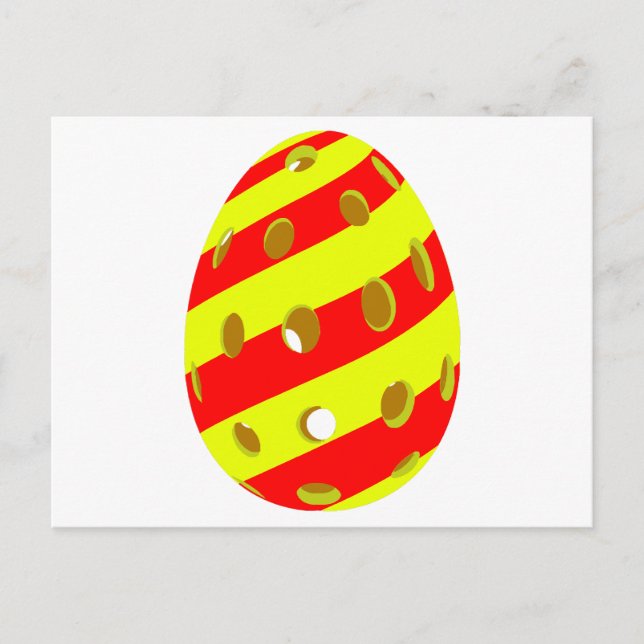 Pickleball Easter Egg Postcard (Front)