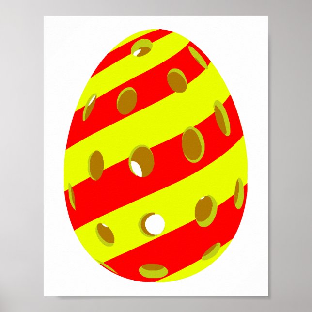 Pickleball Easter Egg Poster (Front)