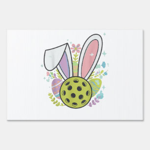 Pickleball Easter T-Shirt Sign
