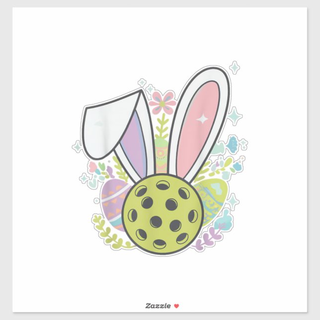Pickleball Easter T-Shirt Sticker (Sheet)