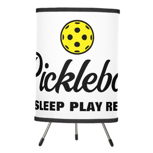 Pickleball Eat Sleep Play Repeat Tripod Lamp