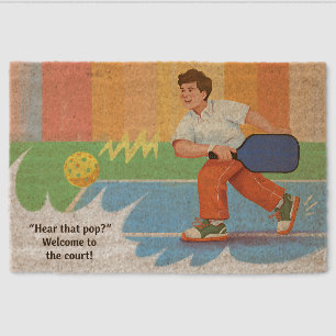 Pickleball Energy Pop Court Sound Welcome Mat