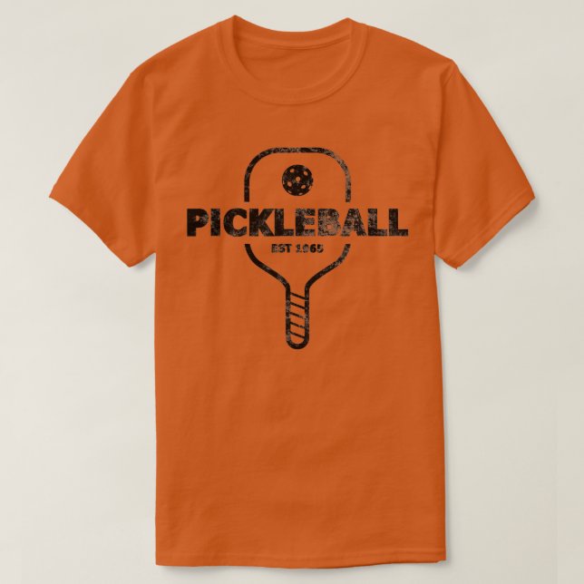 PickleBall Est 1965 Vintage Distressed  T-Shirt (Design Front)