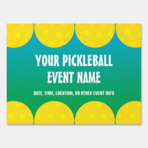 Pickleball Event or Tournament Sign