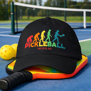 Pickleball Evolution Funny Custom Name Hat