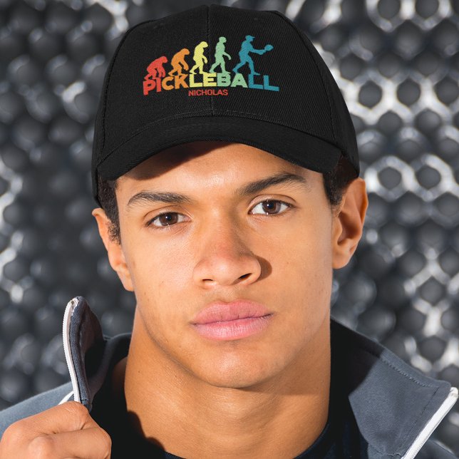 Pickleball Evolution Funny Custom Name  Hat (Creator Uploaded)