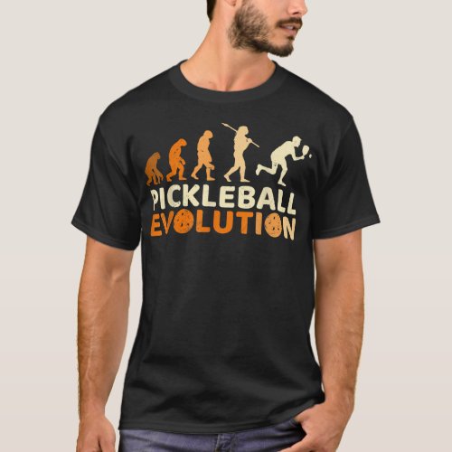 Pickleball Evolution funny pickleball  T_Shirt