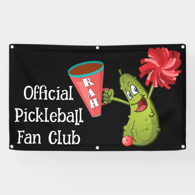 Pickleball Fan Club Banner (Horizontal)