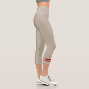 Pickleball Fan   Sand Retro Florida License Plate Capri Leggings