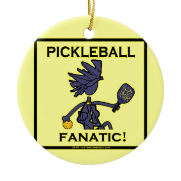 Pickleball Fanatic Gifts & T Shirts Ceramic Ornament