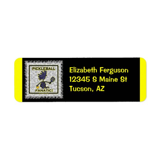 Pickleball Fanatic Label