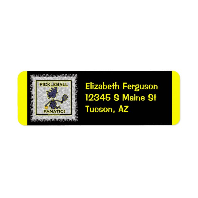Pickleball Fanatic Label (Front)