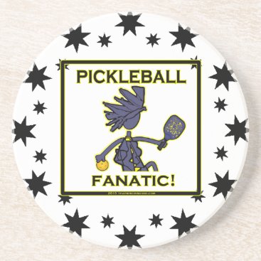 Pickleball Fanatic Sandstone Coaster