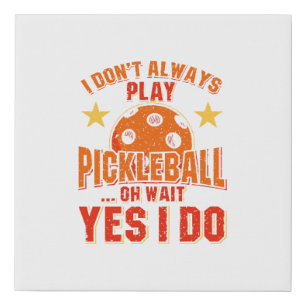 Pickleball  faux canvas print