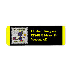 Pickleball Fearless Fun Label
