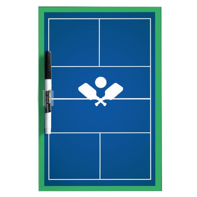 Pickleball for coaching lessons dry erase board (Front)