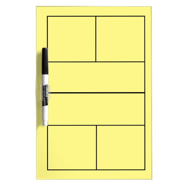 Pickleball for coaching lessons dry erase board (Front)