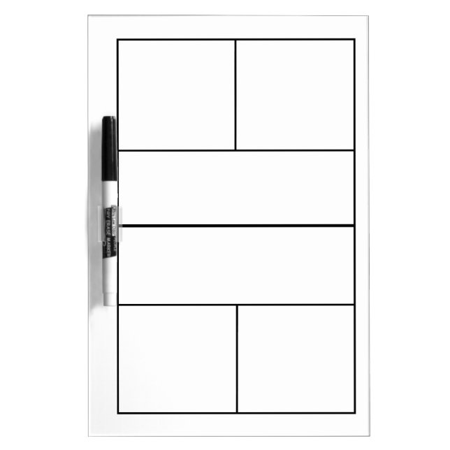Pickleball for coaching lessons dry erase board (Front)