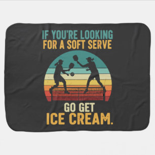 Pickleball for Men Women Baby Blanket