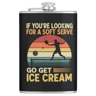 Pickleball for Men Women Flask