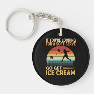 Pickleball for Men Women Keychain