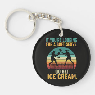 Pickleball for Men Women Keychain
