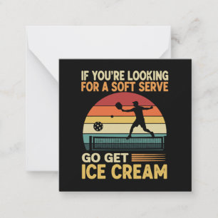 Pickleball for Men Women Note Card
