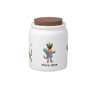 Pickleball for Siamese cat lovers Candy Jar