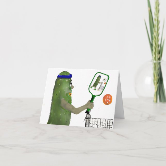Pickleball Friends Blank Inside Greeting Card (Front)