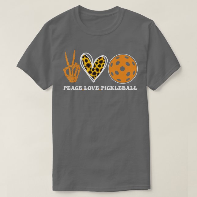 Pickleball  Fun Fall & Autumn Halloween Season III T-Shirt (Design Front)